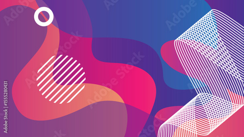 Colorful tech swirl background