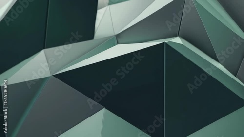 green abstract background geometric, light gray accents, minimalist, symbolizing technology, cyber security