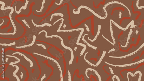Brown textured scribble background