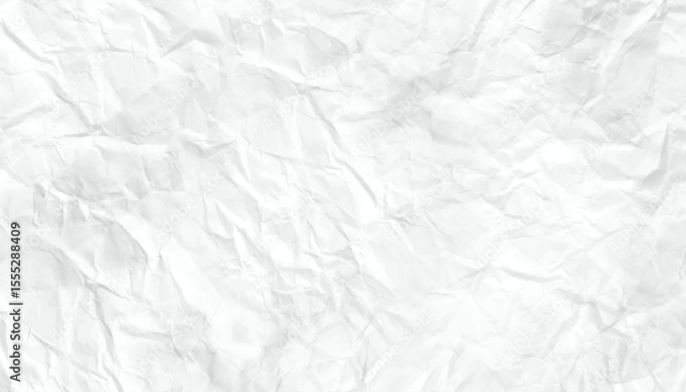 Fototapeta premium white crumpled paper texture background, Paper texture Crumpled White. Paper texture background. Top view.