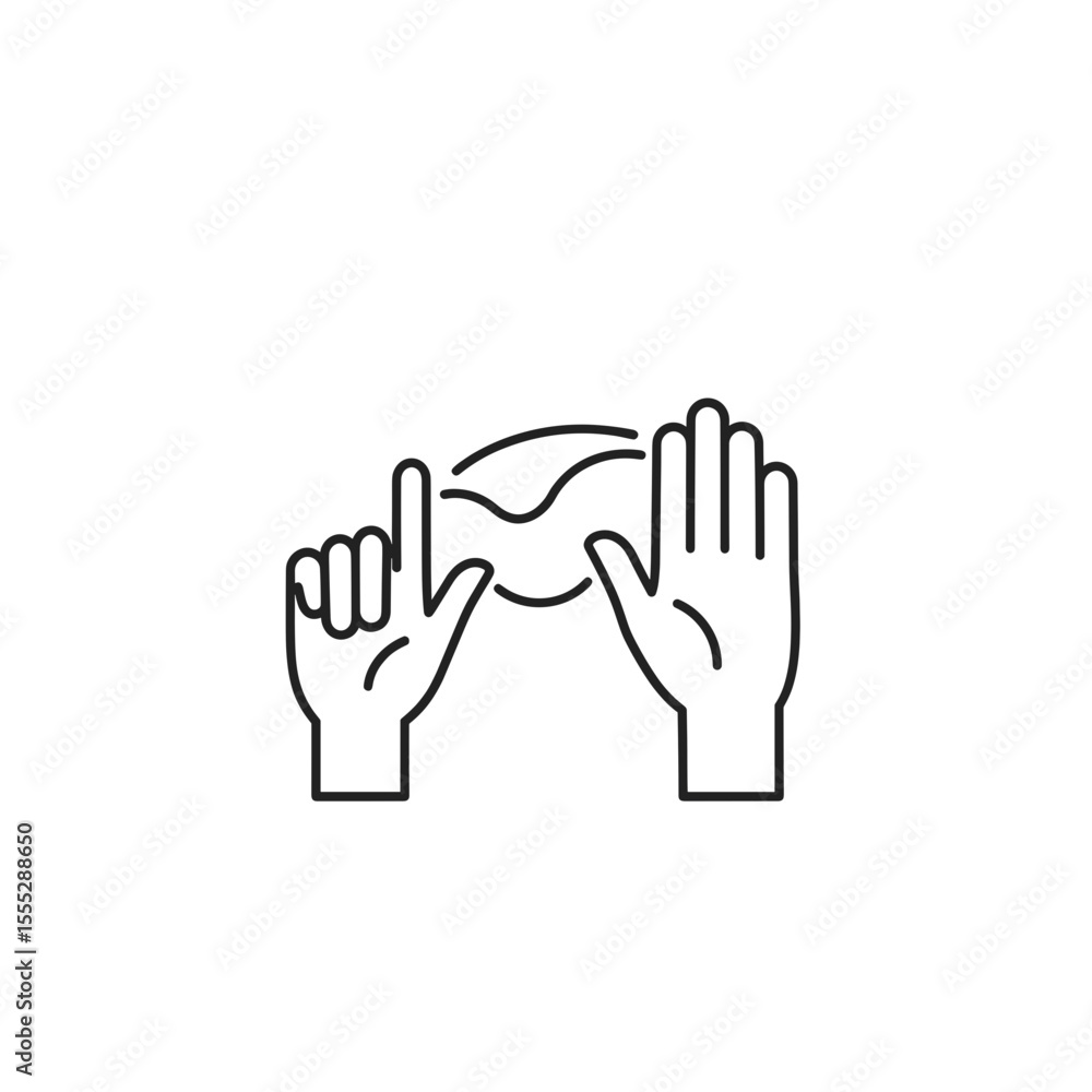 Fototapeta premium Sign Language Communication