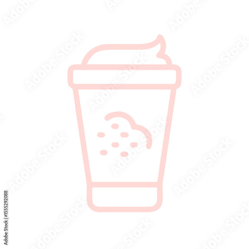 Refreshing body scrub icon for beauty and wellness with exfoliation concept in spa treatments