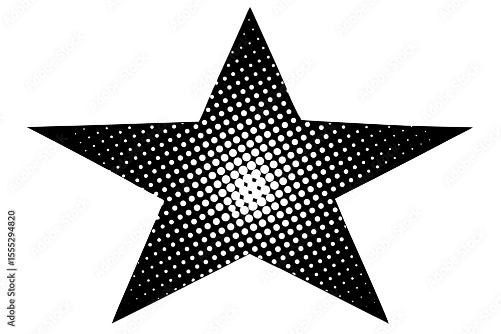 Obraz premium Shiny 3D silver star icon on a black background, a versatile symbol for holiday celebrations or awards