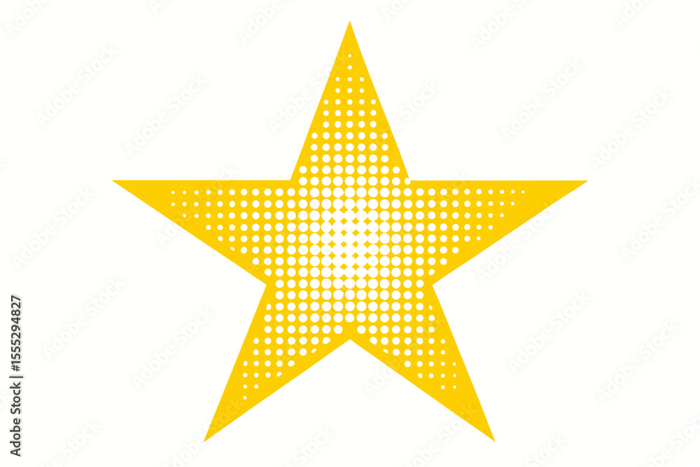 Obraz premium A shiny 3D golden star icon, a radiant symbol of award and celebration, stands out on a clean white background