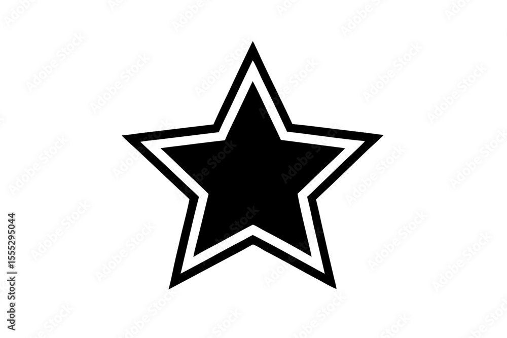 Red star symbol illustration on white background Red star symbol illustration on white background
