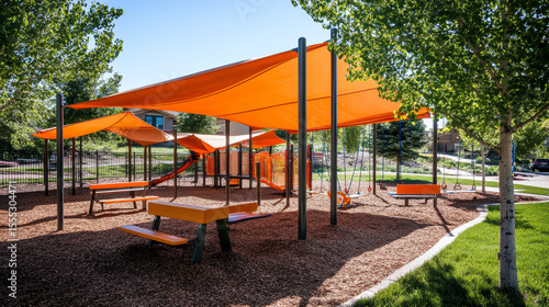 Wallpaper Mural Design Elements Shaded areas - Protection from sun, more comfort for longer play. Benches/seating - For caregivers to supervise comfortably. Fencing - Adds safety, especially near streets or water.  Torontodigital.ca