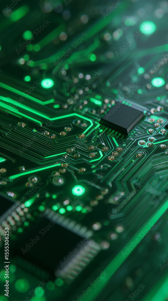Microcircuit close-up. Technological background. Digitalization, technological progress. Microcircuit close-up. Technological background. Digitalization, technological progress.