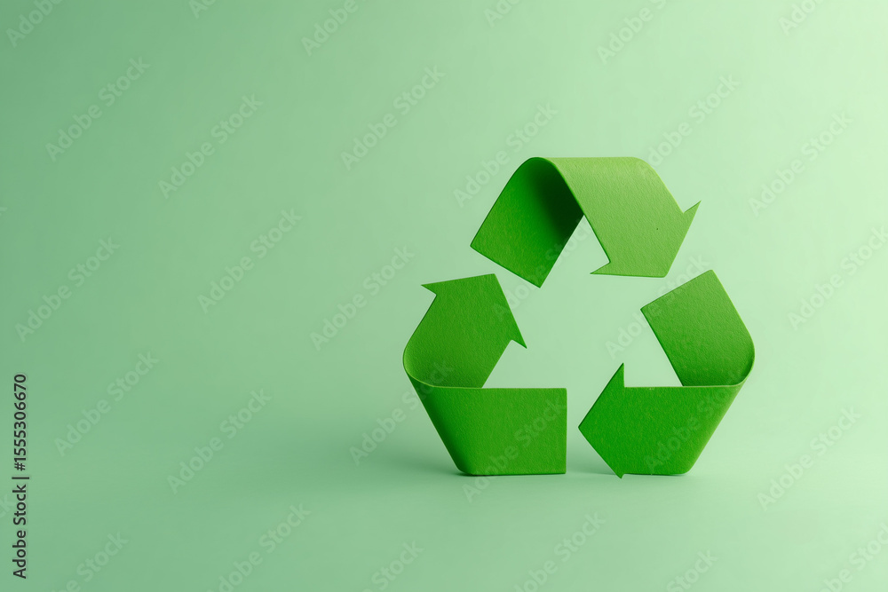 Kraft recycling symbol on a green background. Go green! Kraft recycling symbol on a green background. Go green!