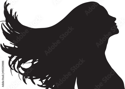 girl with long hair