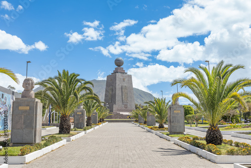 Province of Pichincha, Ecuador - June 2, 2025: The Middle of the World monument represents the exact location of the point that divides the planet into the northern and southern hemispheres.