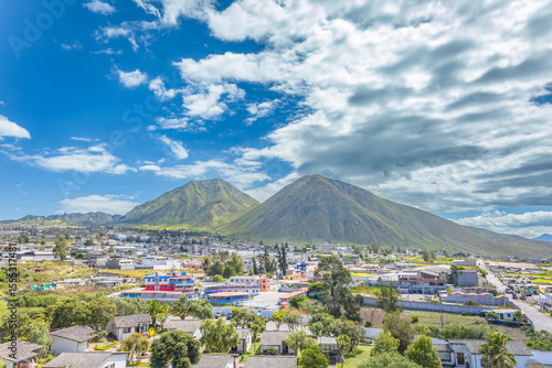 Province of Pichincha, Ecuador - June 2, 2025: Pululahua Volcano: It is a volcano with an inhabited crater, located a few minutes from the Middle of the World.