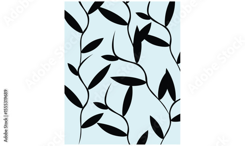 Fotografie Beautiful leaves fabric pattern design