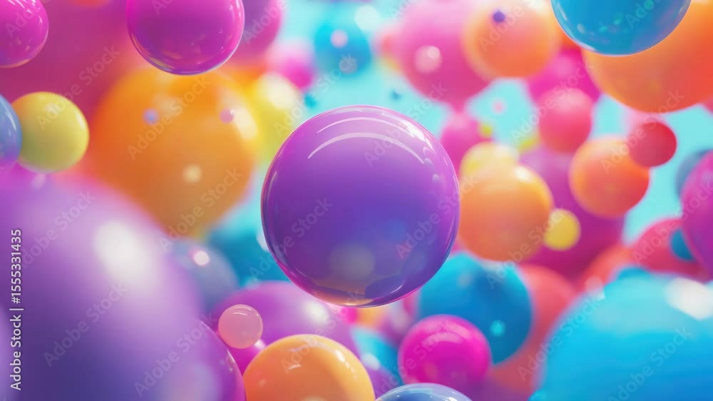 Colorful bubbles in a bath Colorful bubbles in a bath
