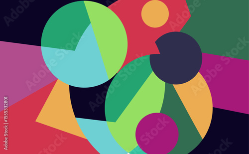colorful abstract mural art