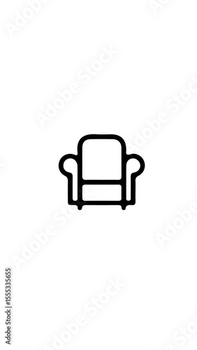 sillón icono 