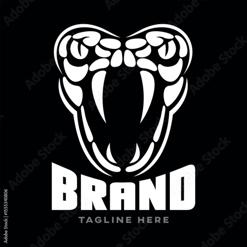 Modern snake logo. Vector illustration	