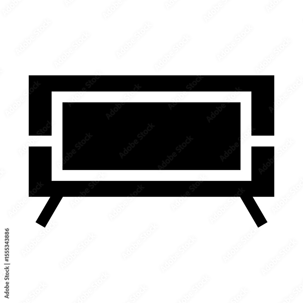 Naklejka premium vector tv icon
