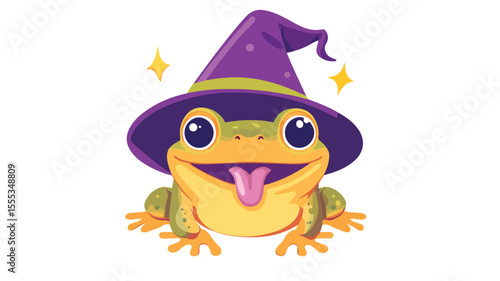 Happy Animal Face Cute Frog Magic Hat Show