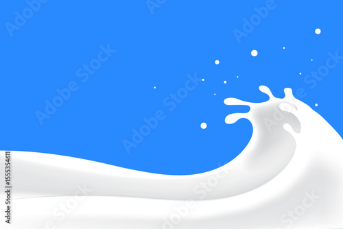 pure milk wave background. yogurt design elements