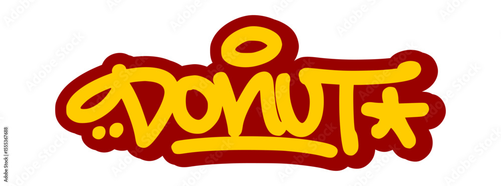 Fototapeta premium Vector graffiti tag illustration of the word 