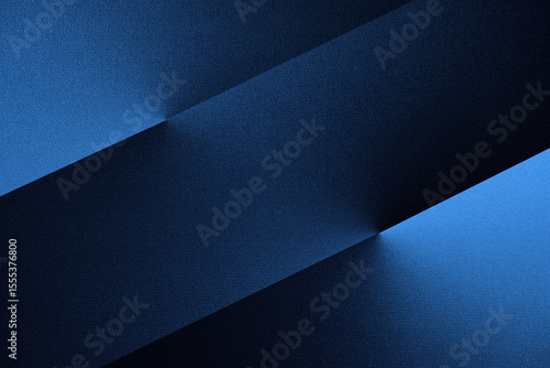 Black dark blue white abstract background. Geometric. Line stripe triangle angle corner diagonal 3d. Gradient. Light, shadow. Rough grain noise grange. Matte metal metallic.Technology business. Design