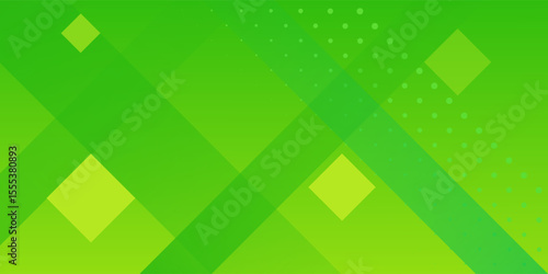 Green and white vector gradient abstract background with geometric shapes elements. Abstract gradient shapes background for presentation, business report, card, banner, poster