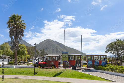 Province of Pichincha, Ecuador - June 2, 2025: The Middle of the World Train refers to the Train Museum. This museum offers a historical and cultural experience.