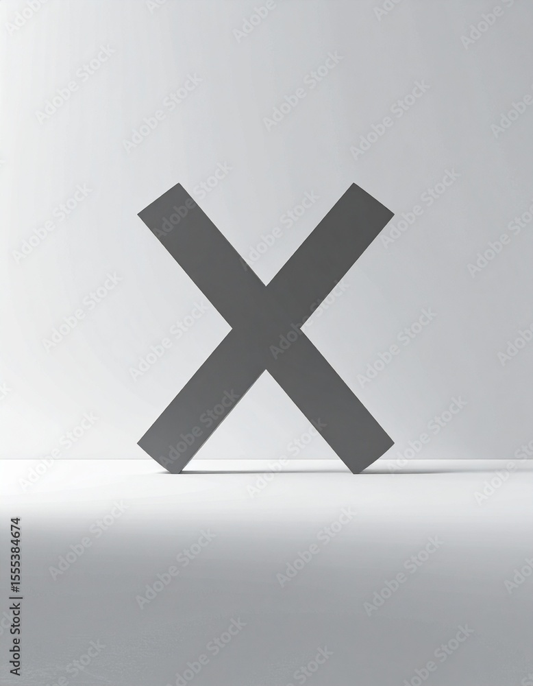 Obraz premium バツ