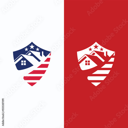 home america concept logo design vector template