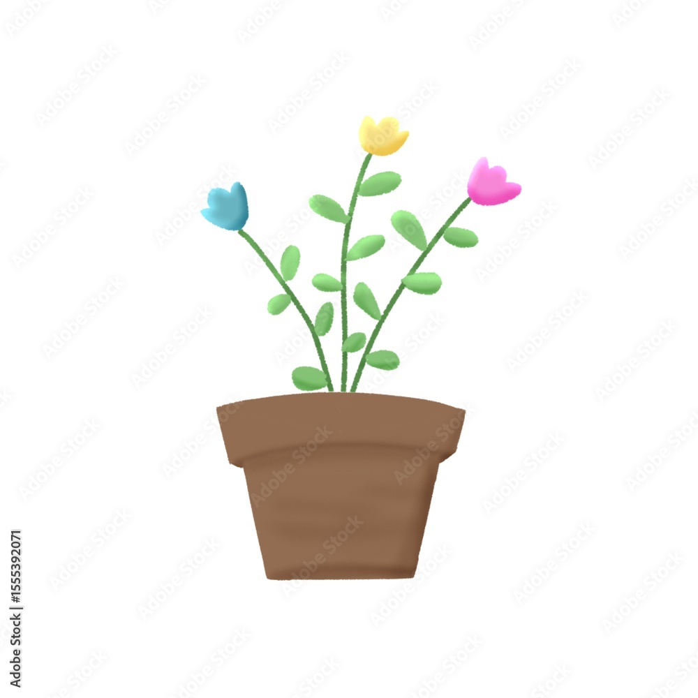 flower in a pot flower in a pot