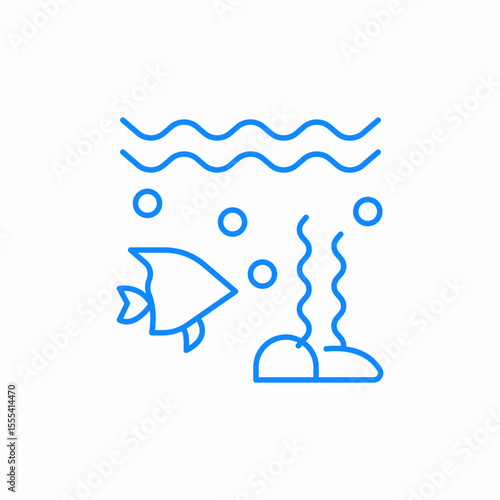ocean life icon sign vector