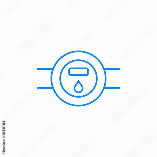 pipe pressure icon sign vector