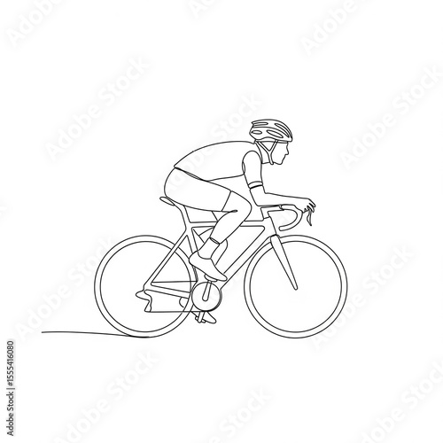Minimalist continuous line art 