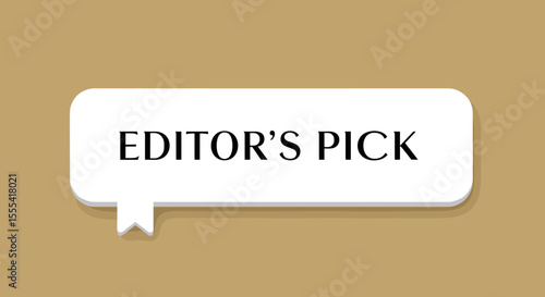 EDITOR'S PICK Label for Creative Projects and Presentations in Elegant Design