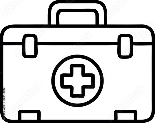 first aid kit icon vector illustration