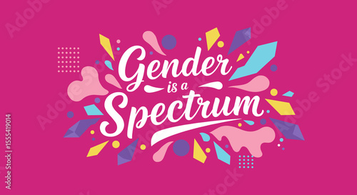 GENDER IS A SPECTRUM - Colorful Gender Identity Design for Awareness and Inclusion