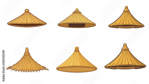 Asian Conical Hat Illustration