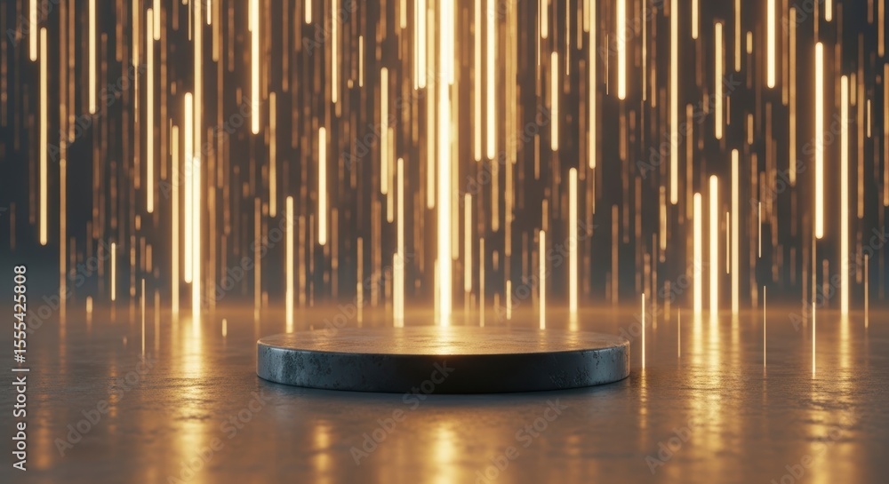 Obraz premium Product Display Platform with Abstract Light Background