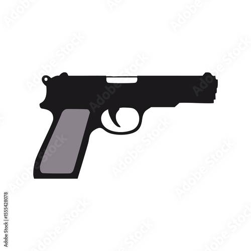 Handgun silhouette weapon firearm pistol self defense
