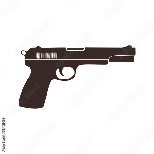 Handgun silhouette weapon firearm pistol self defense