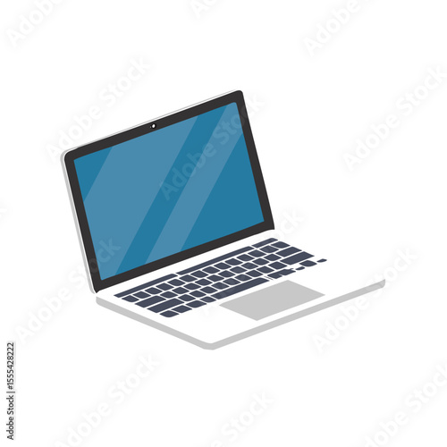Modern laptop computer technology device digital