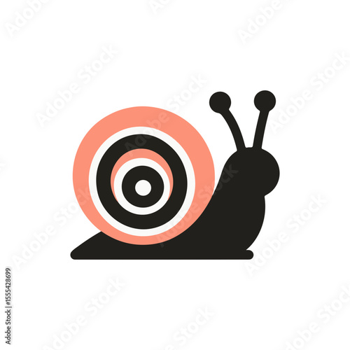 A sweet snail with a swirly shell