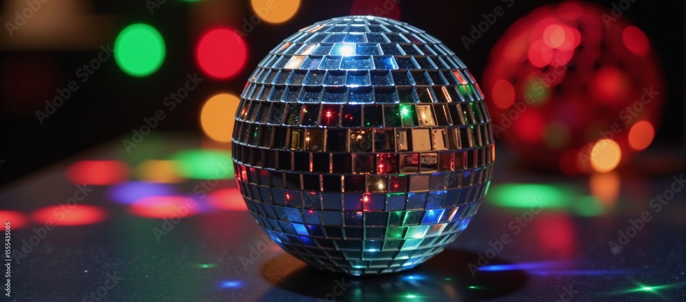 Fototapeta premium disco ball in the nightclub