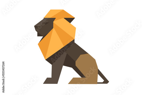 Low-Poly Golden Gobbler: Stylized Hippo-Lion Hybrid