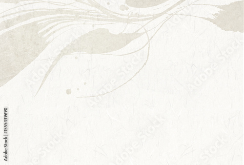 白色の和風和紙背景