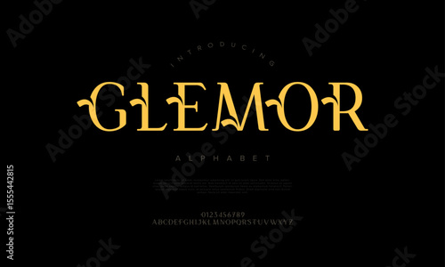 Bold and refined display serif font with distinctive curves and dramatic elegance