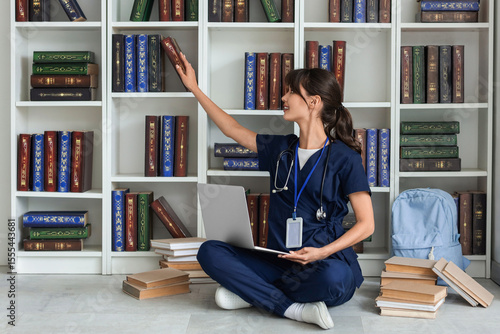 Female medical intern study...