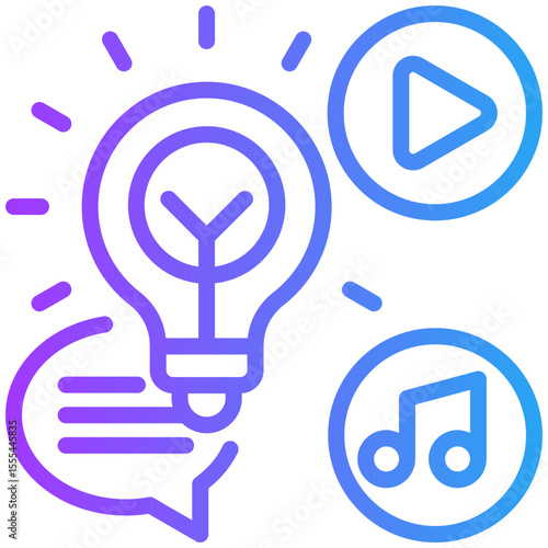 Creative content  icon for content carketing, business, website, application, printing, document, poster design, etc