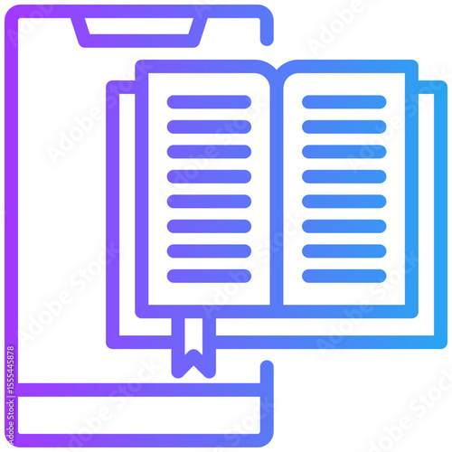 Manual book icon for content carketing, business, website, application, printing, document, poster design, etc