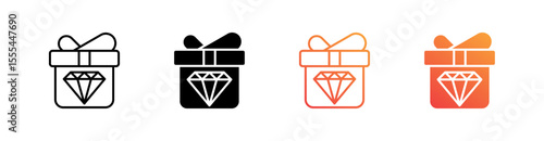 Value Proposition Multiple Style Icon Set Vector 
